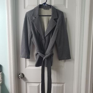 Apt. 9 Gray 3/4 Sleeve Jacket